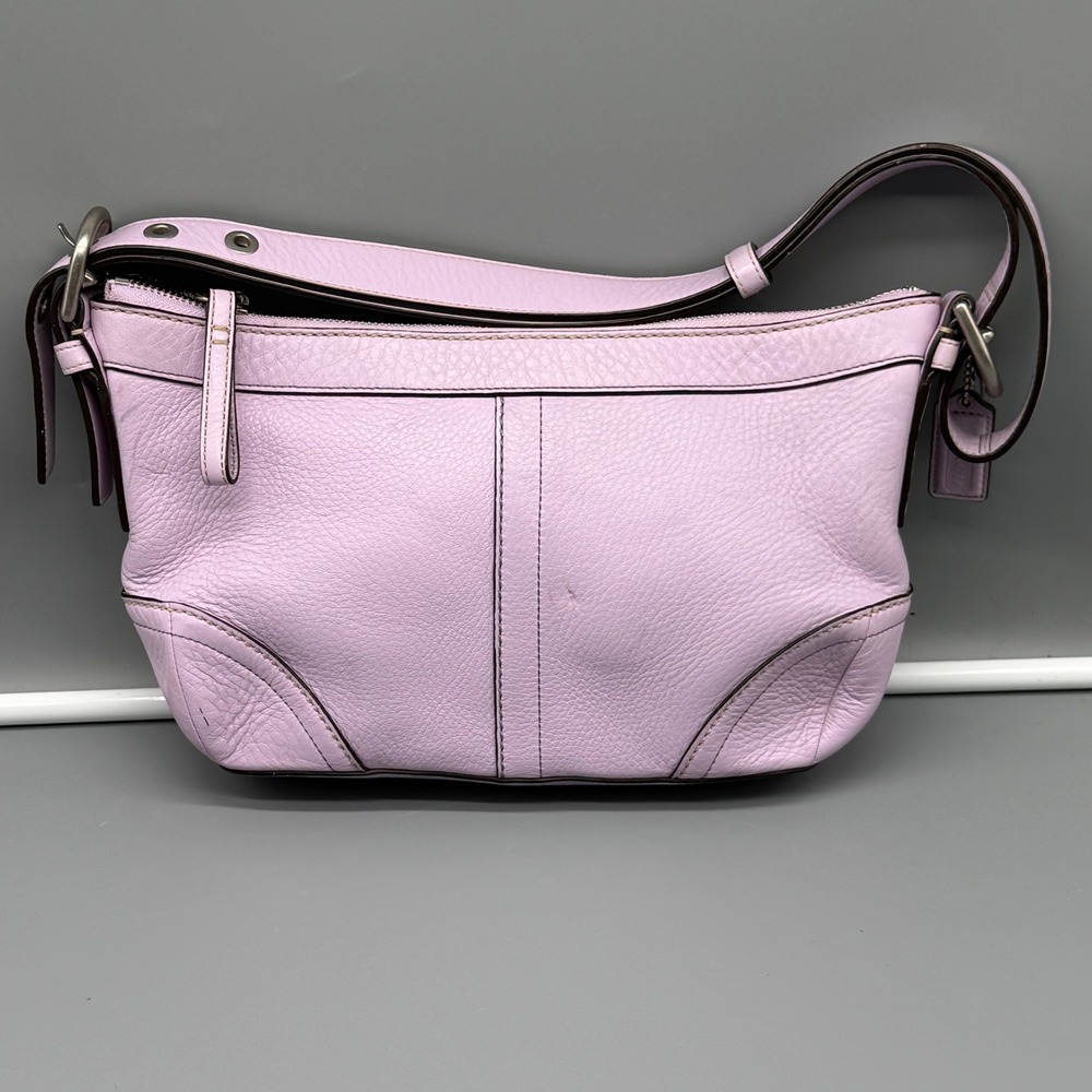 Vintage Y2K‎ Coach Madison F12321 Lavender Leather Shoulder Bag Hobo Purple